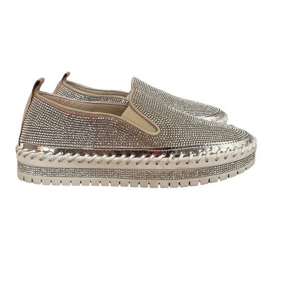 MUGUAN Shoes - SLIP-ON GLITTER VULCANIZED PLATFORM SHOE SNEAKER NWOT | Multiple Sizes Available
